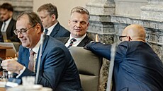 Filip Turek na jednání vlády, kde se bude mimo jiné �e�it návrh zákona, který...