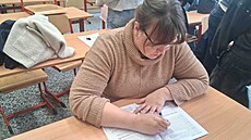 P�ijímací zkou�ky na St�ední zahradnické �kole v Rajhrad�. Reportérka iDNES.cz...