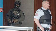 Eskorta p�i jednání o prodlou�ení vazby Tomá�e Ji�ikovského v bitcoinové kauze....