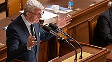 První vicepremiér a ministr pr�myslu a obchodu Karl Havlí�ek z hnutí ANO na...