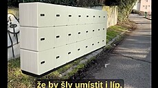 Kritici navrhují umíst�ní box� v Kubi�ov� ulici v Praze 8 na vhodn�j�ím míst�...