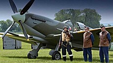 Replika slavného britského stíhacího letounu Spitfire