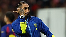 Brazilský úto�ník Raphinha z Barcelony po �tvrtfinálové odvet� Ligy mistr� s...