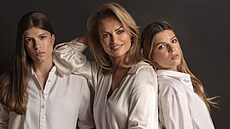 Hanka Kynychová a její dcery Sofie a Alexandra