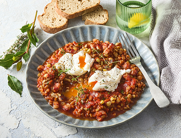 Čočka s rajským protlakem: Sytý a rychlý oběd