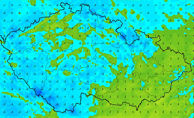 Mráz sevřel část Česka. Mapa meteorologů ukazuje, kde bylo až -10 stupňů Mráz sevřel část Česka. Mapa meteorologů ukazuje, kde bylo až -10 stupňů