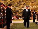 Kim �ong-un b�hem slavnostního otev�ení muzea v�novaného padlým voják�m v...