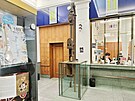 Dobový artefakt na po�t� v pra�ské Moravské ulici: potrubní po�ta