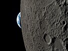 Astronaut nato�il unikátní západ Zem� za M�síc