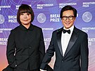 Echo Quanová a Ke Huy Quan na gala po udílení Breakthrough Prize v Santa Monice...