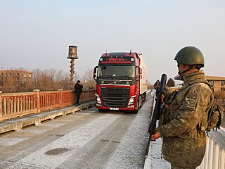 P�echod Alican na turecko-arménské hranici (11. února 2023)