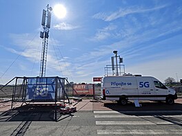 Mobilní BTS spole�nosti Cetin