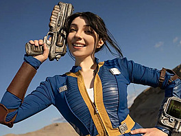Lucy ze seriálu Fallout v podání Sawaka cosplay