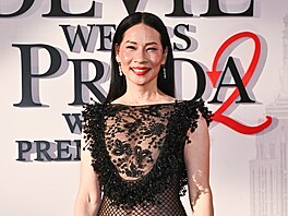 Lucy Liu na sv�tové premié�e filmu �ábel nosí Pradu 2  v New Yorku (20. dubna,...