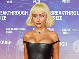 Christina Aguilera na gala po udílení Breakthrough Prize v Santa Monice (18....
