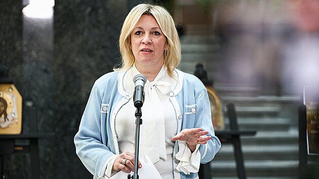 Mluv�� rusk�ho ministerstva zahrani�� Marija Zacharovov� (22. dubna 2026)