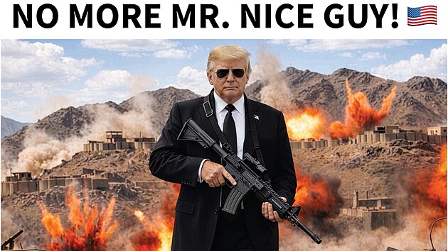 Už žádné dobračisko. Trump varoval Írán jako tvrďák z akční střílečky