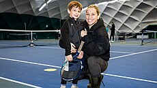 Slovenská tenistka Dominika Cibulková se synem Jakubem