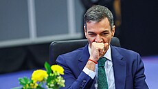 �pan�lský premiér Pedro Sánchez na summitu EU na Kypru (24. dubna 2026)