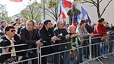 Vládní hnutí SPD v Brn� uspo�ádalo protest proti konání kv�tnového...