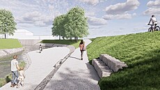 Ve Varnsdorfu na D��ínsku se chystá oprava dal�í �ásti koryta �í�ky Mandavy....