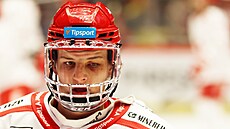 T�inecký úto�ník Petr Sikora po rva�ce ve druhém utkání nastoupil doma proti...