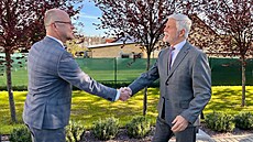 P�ivítání prezidenta Petra Pavla v Pardubickém kraji.  22. dubna 2026)