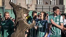Fotbalisté Bohemians oslavují vít�zství nad Spartou.