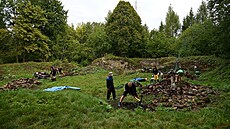 Na z�ícenin� hradu Ronovec spolek Osgord po�ádá n�kolikrát do roka brigády....