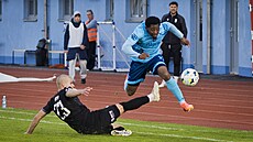 2. fotbalová liga, FK Viagem Ústí nad Labem - Viktoria �i�kov. Franck Idumbo...
