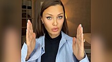 Ruská blogerka Viktoria Bo�ová promlouvá k Vladimiru Putinovi