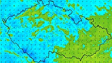P�ehled nejni��ích teplot ve st�edu 22. dubna ráno