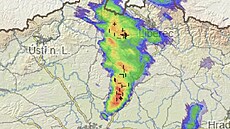 Bou�ková aktivita v �esku v ned�li 19. dubna odpoledne.