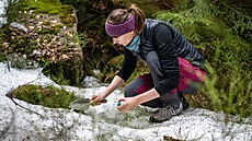 Eva Hejduková z P�írodov�decké fakulty  Univerzity Karlovy zkoumá jev...