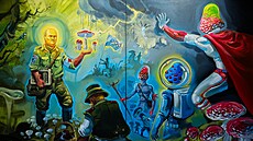 Z Výstavy Mezi nebem a zemí v Galerii m�sta Trutnova, Karel Jerie � Rachacha...