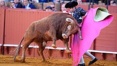 Toreador José Antonio Morante Camacho b�hem vystoupení v Seville. (5. dubna...
