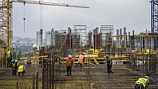 Stavba vojenské nemocnice v Pre�ov� na Slovensku (5. �íjna 2025)