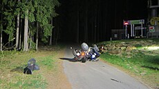 Mu� na �ty�kolce havaroval ve �tvrtek v noci nad Lipnem nad Vltavou. (30. dubna...