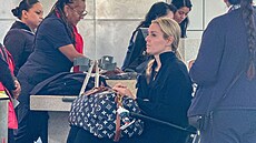 Fotografové zachytili americkou ly�a�ku Lindsey Vonnovou, jak se pohybuje po...