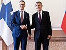 Premiér Andrej Babi� p�ijal na ú�adu vlády finského prezidenta Alexandera...