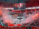 Choreo spar�anských fanou�k� v derby proti Slavii