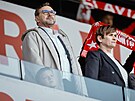 Pavel Tyka�, majitel fotbalové Slavie, na derby proti Spart�