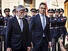 Prezident Petr Pavel p�ijal finského prezidenta Alexandera Stubba. (4. kv�tna...