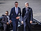 Prezident Petr Pavel p�ijal finského prezidenta Alexandera Stubba. (4. kv�tna...