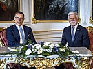 Prezident Petr Pavel p�ijal finského prezidenta Alexandera Stubba. (4. kv�tna...
