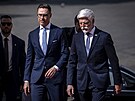 Prezident Petr Pavel p�ijal finského prezidenta Alexandera Stubba. (4. kv�tna...