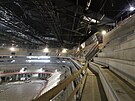 Budovaná Arena Brno v areálu brn�nského výstavi�t� zachycená na snímku z 6....