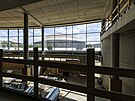 Budovaná Arena Brno v areálu brn�nského výstavi�t� zachycená na snímku z 6....