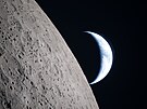Snímky po�ízené b�hem mise Artemis II, p�i ní� lo� Orion s posádkou oblet�la...