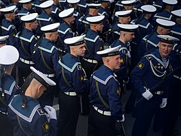 Ru�tí vojáci p�ed vojenskou p�ehlídkou ke Dni vít�zství. (9. kv�tna 2026)